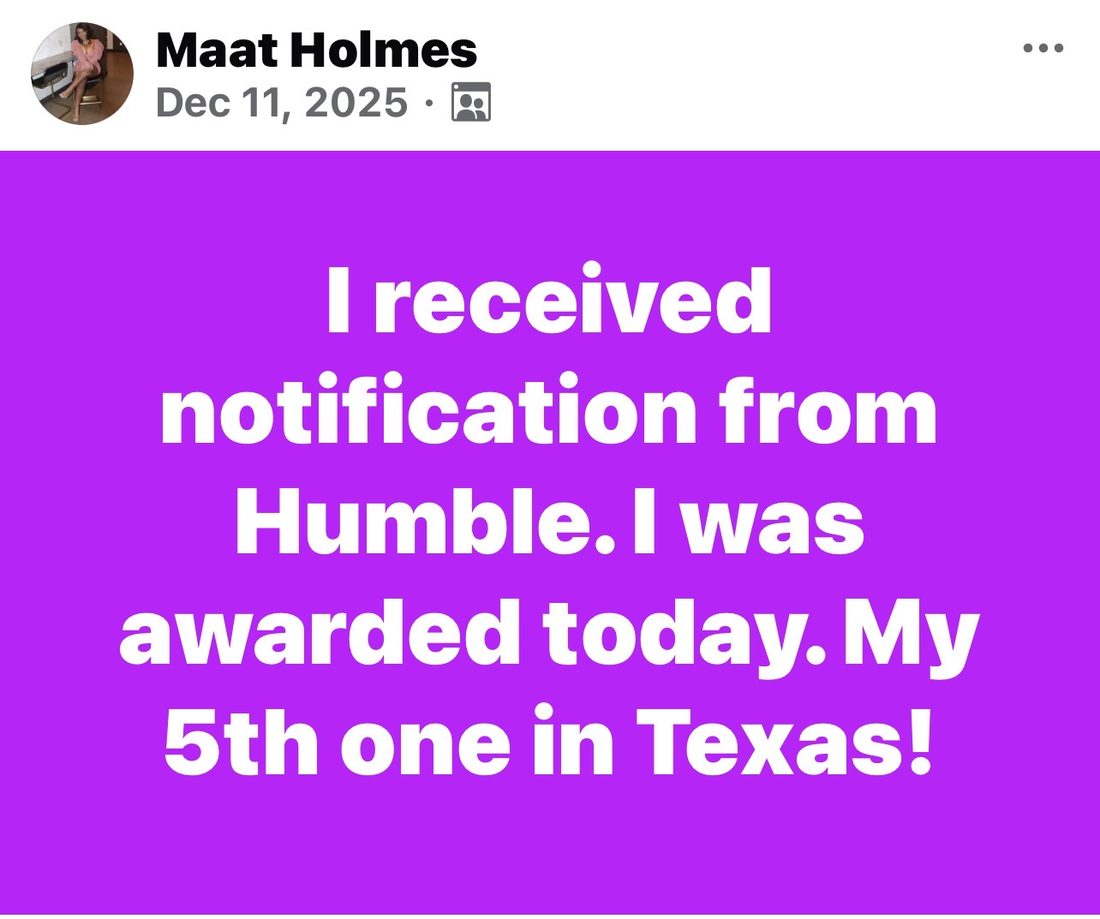 A fifth award in Texas