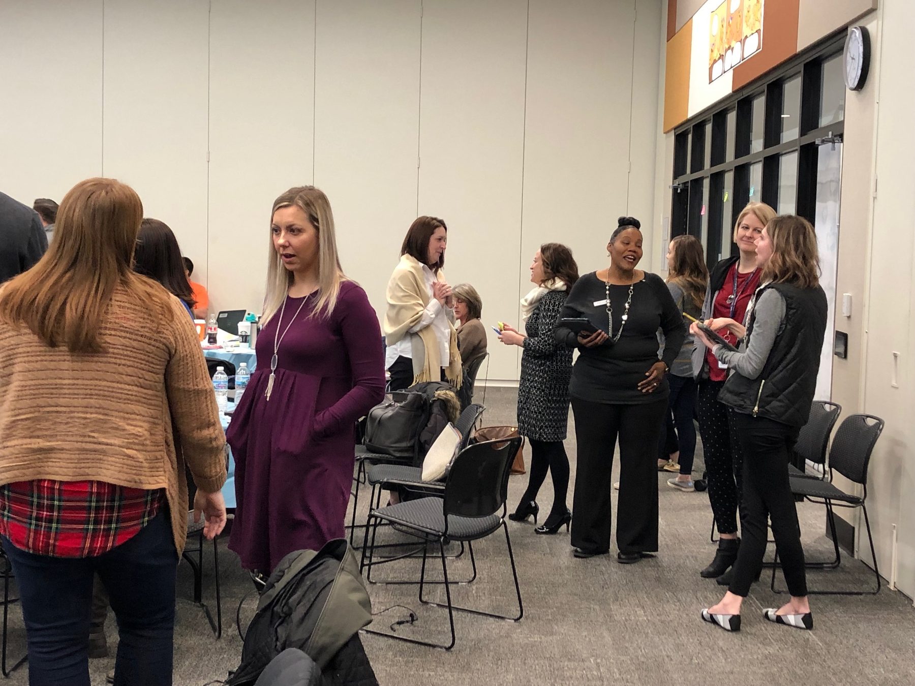 Educators at a district training